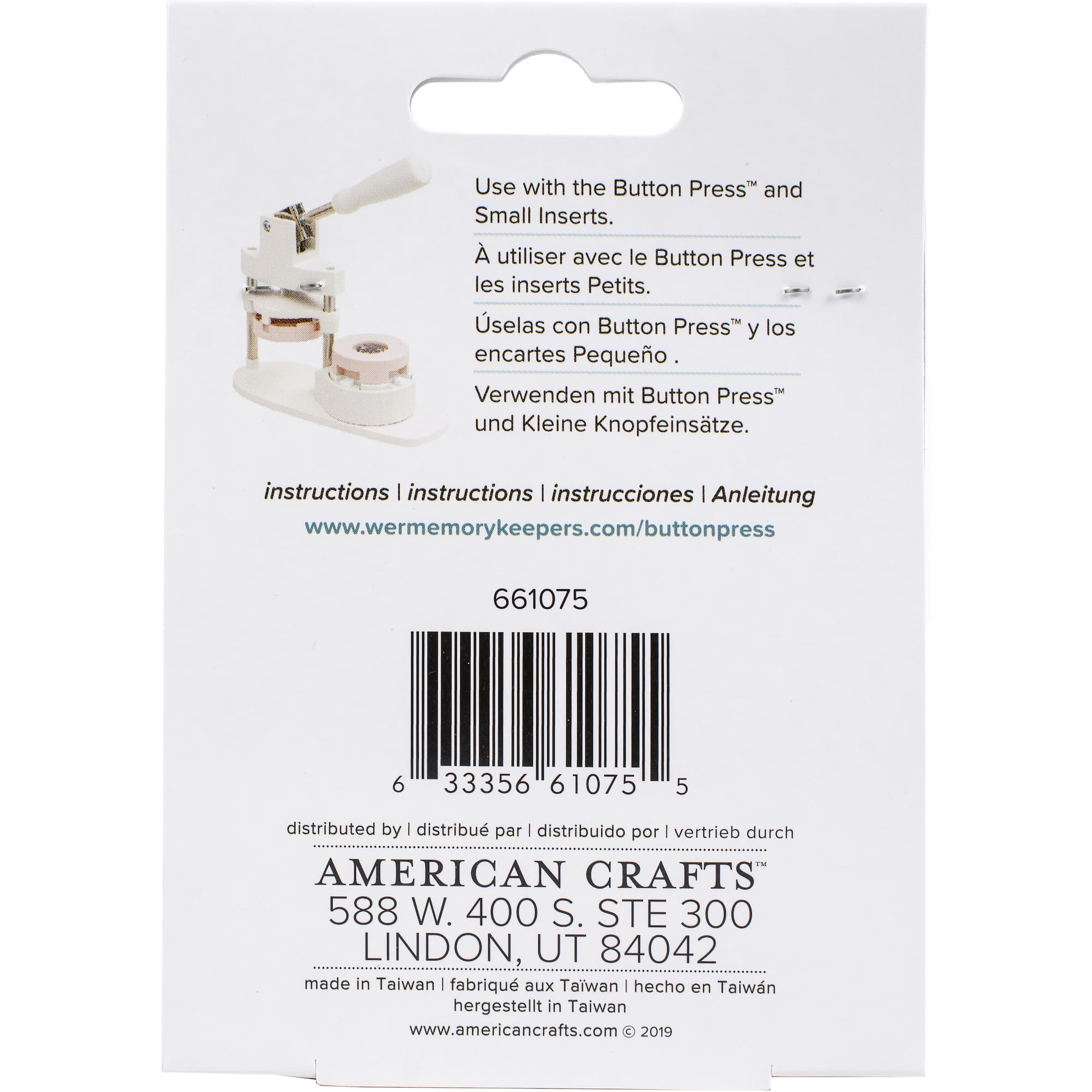 We R Memory Keepers® Button Press™ Bobby Pin Backers Kit, Makes 5